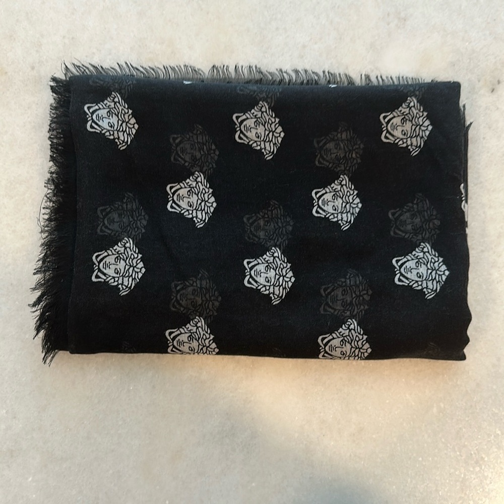 Versace Fringed Shawl